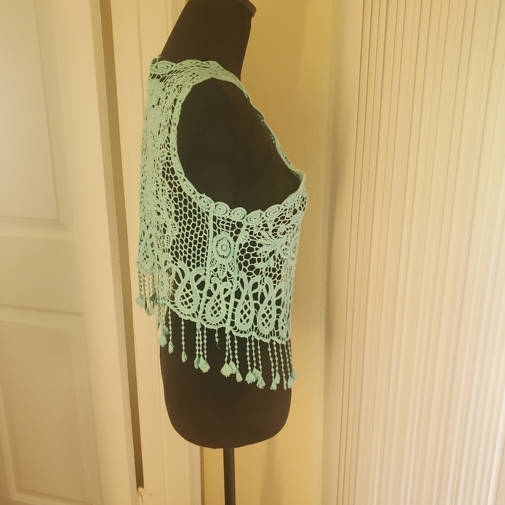 Crochet Tassel Shrug Cardigan - Picture 3 of 7